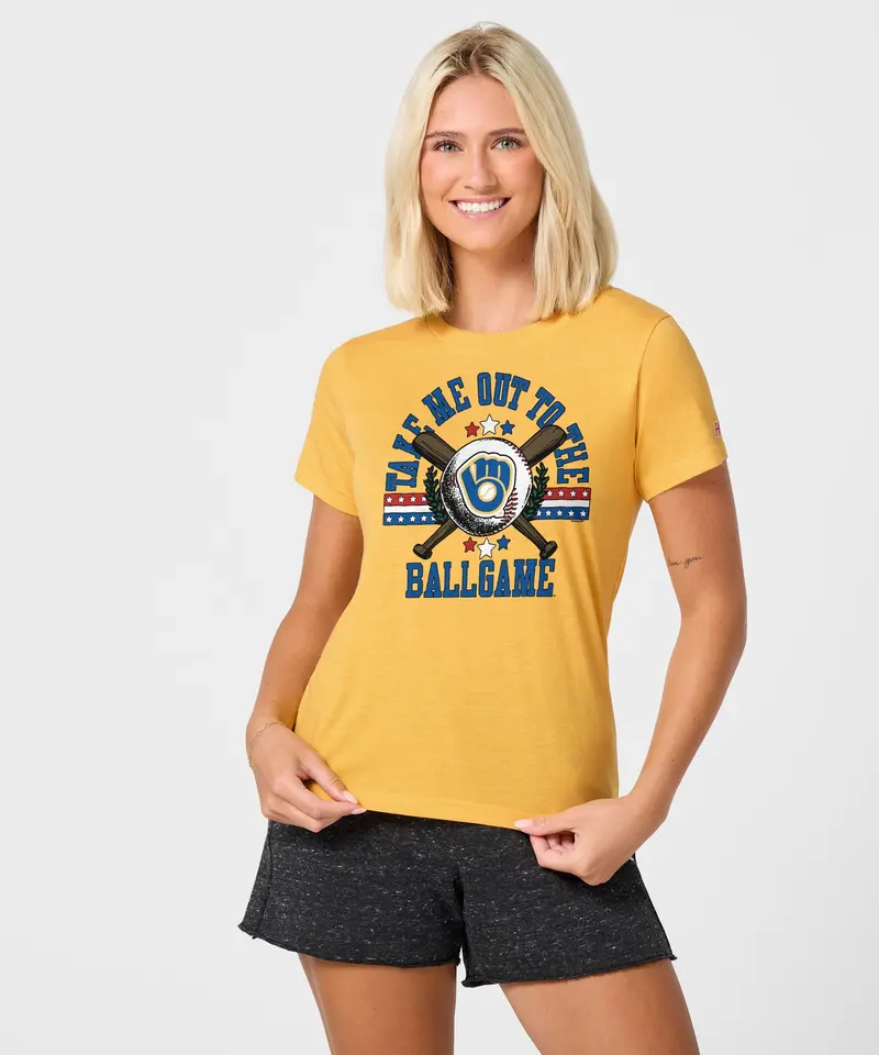 Women's Milwaukee Brewers Take Me Out To The Ballgame 3