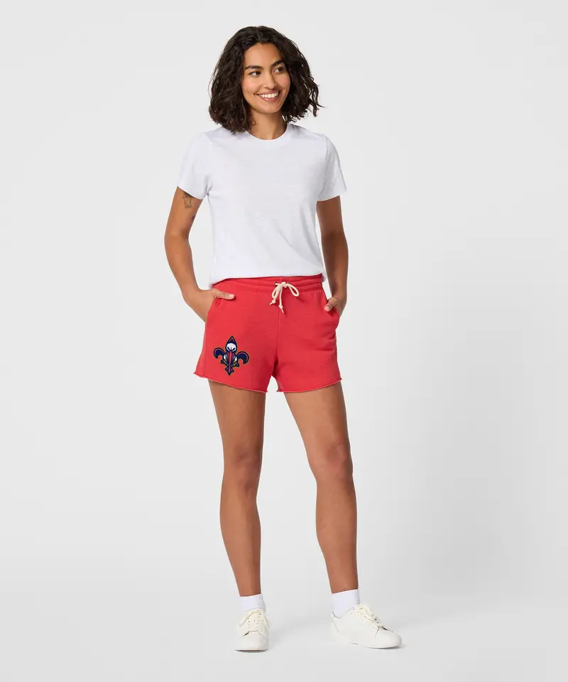 Women's New Orleans Pelicans Logo Sweat Shorts 5