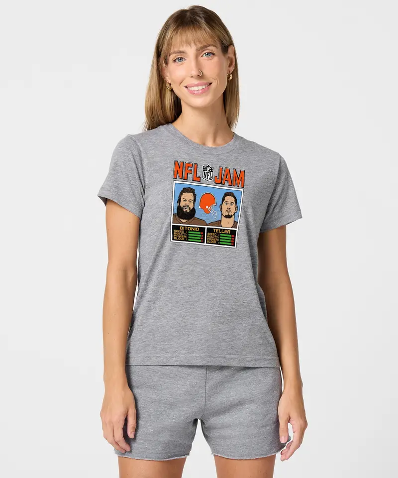 Women's Nfl Jam Browns Bitonio And Teller 3