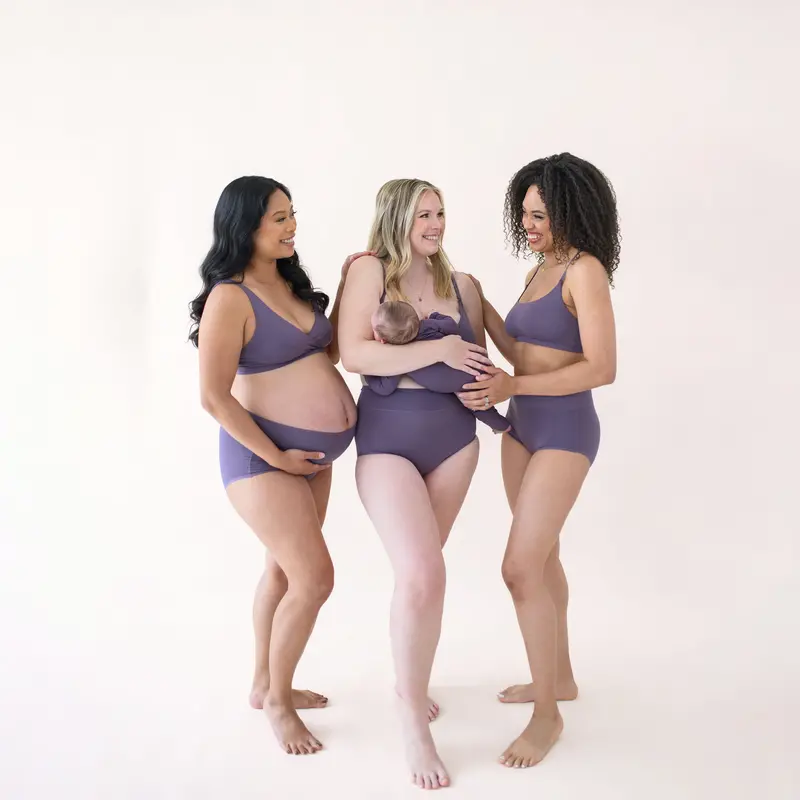 Women's Nursing Bra In Currant 3