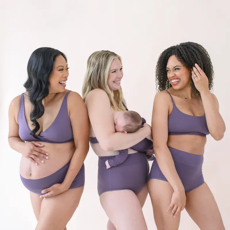 Women's Nursing Bra In Currant 4