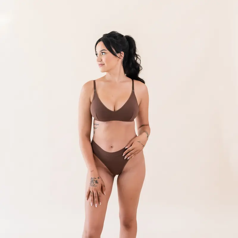Women's Nursing Bra In Toffee 4