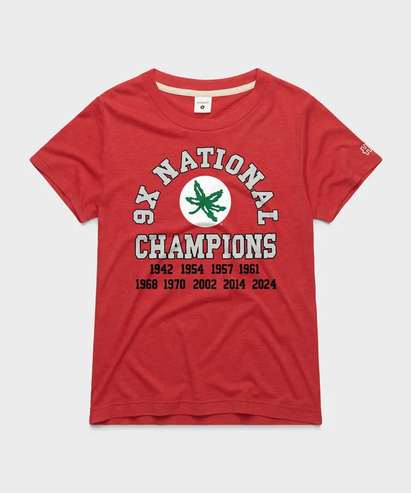 Women's Ohio State 9X National Champions 1