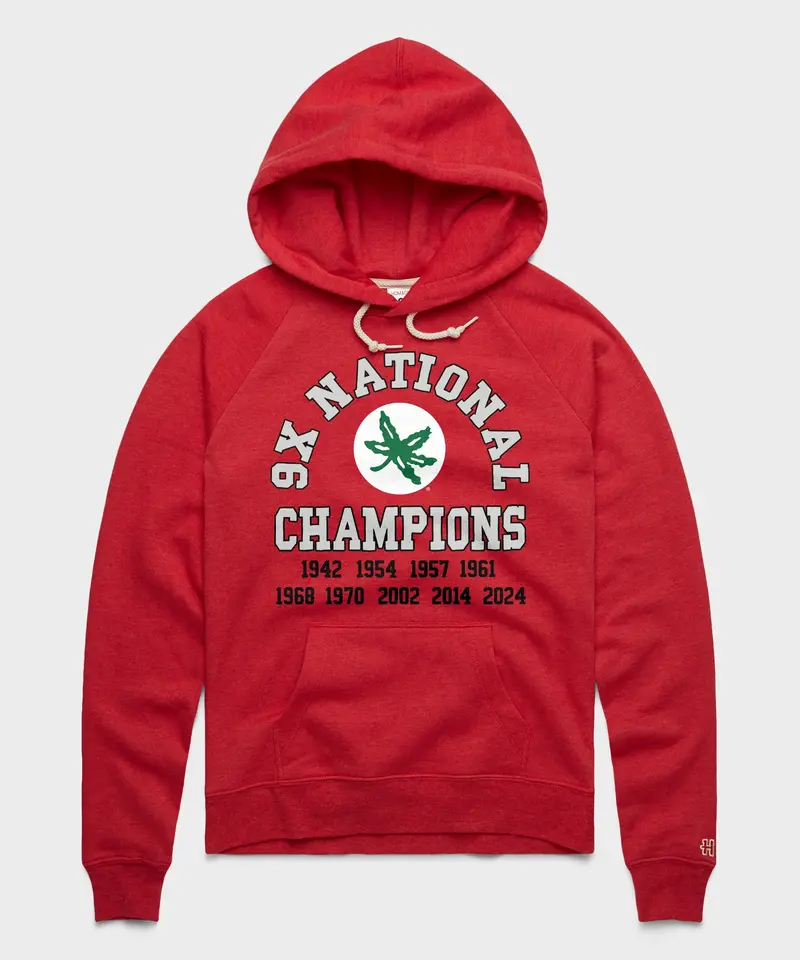 Women's Ohio State 9X National Champions Hoodie 1