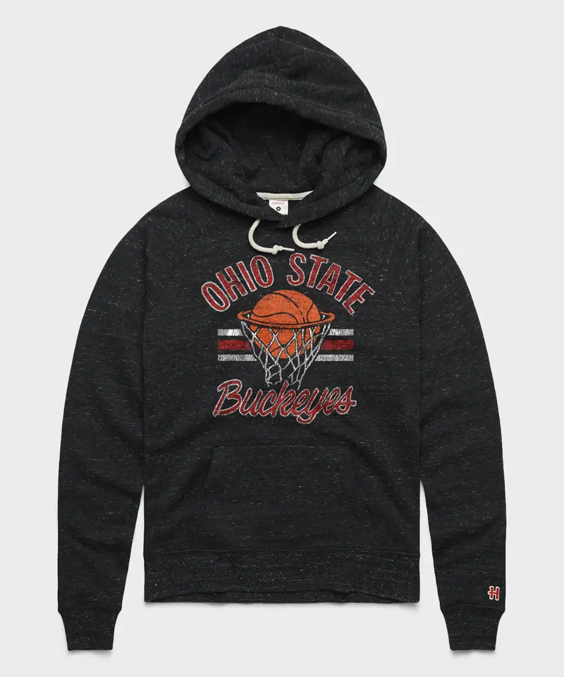 Women's Ohio State Buckeyes Basketball Stripe Hoodie 1