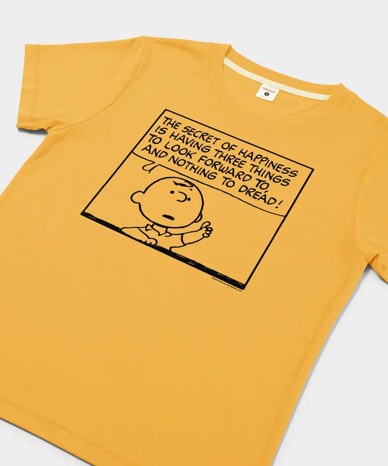Women's Peanuts Charlie Brown Secret Of Happiness 2