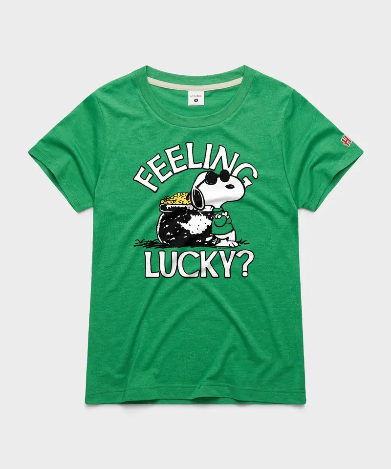 Women's Peanuts Snoopy Feeling Lucky 1