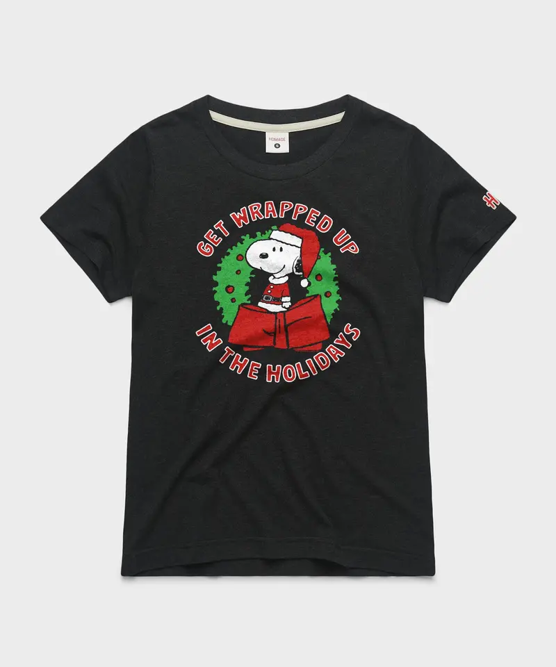 Women's Peanuts Snoopy Get Wrapped Up In The Holidays 1