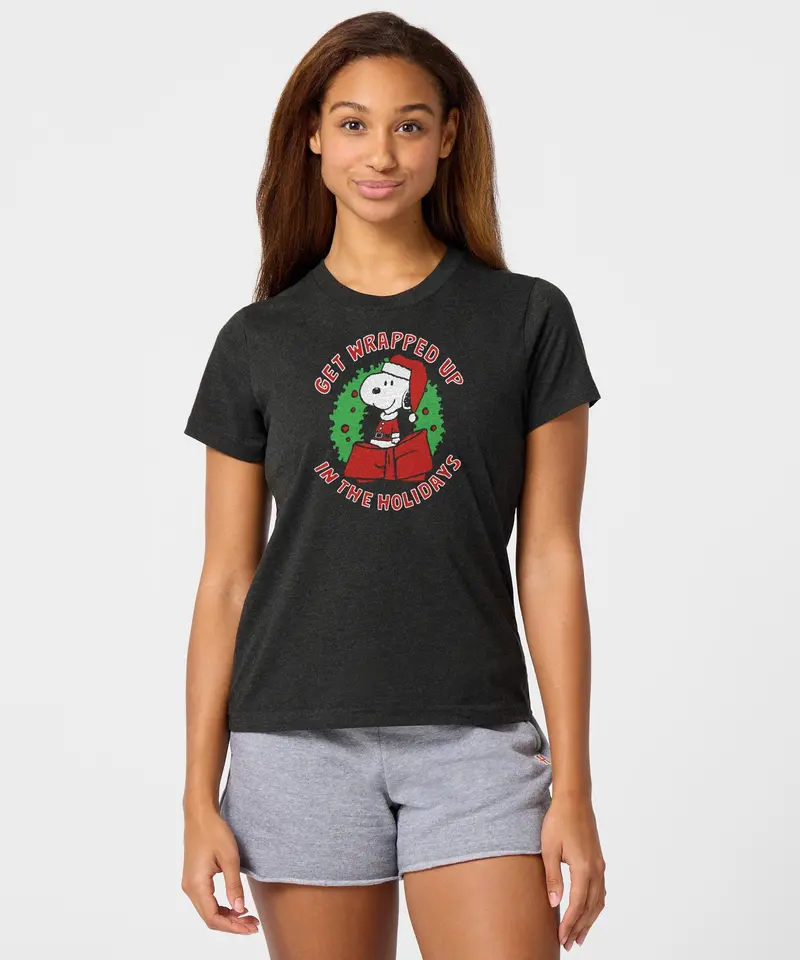 Women's Peanuts Snoopy Get Wrapped Up In The Holidays 3