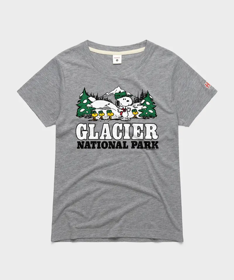 Women's Peanuts Snoopy X Glacier National Park 1