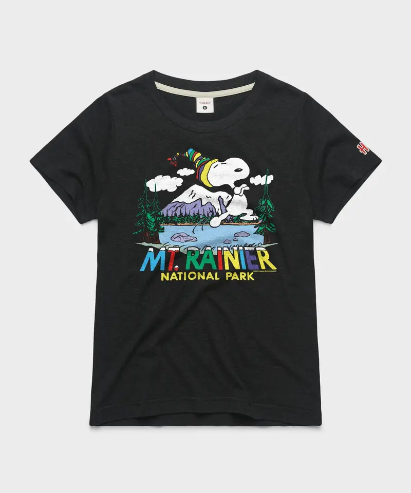 Women's Peanuts Snoopy X Mount Rainier National Park 1