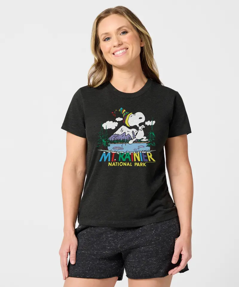 Women's Peanuts Snoopy X Mount Rainier National Park 3