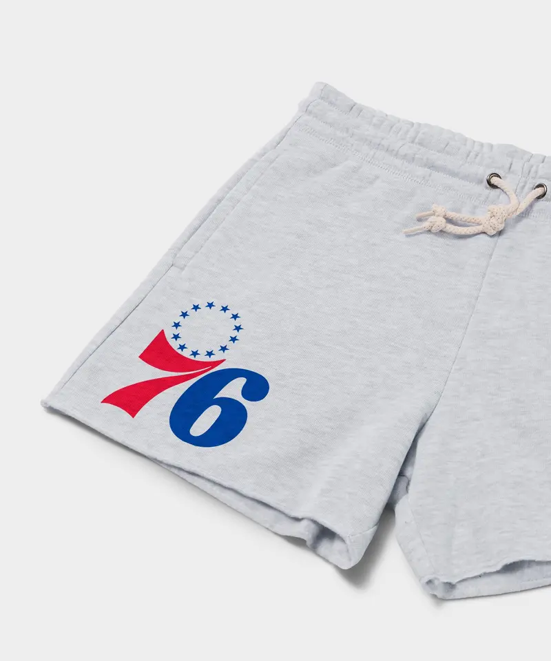 Women's Philadelphia 76Ers Logo Sweat Shorts 2