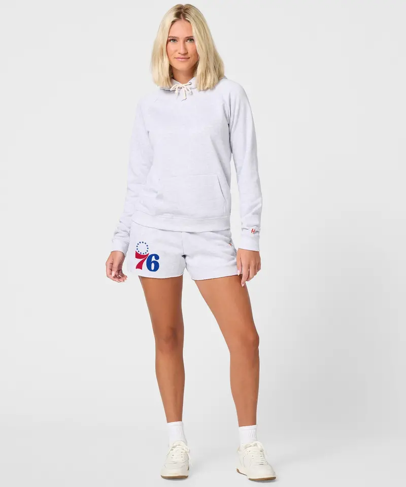 Women's Philadelphia 76Ers Logo Sweat Shorts 5