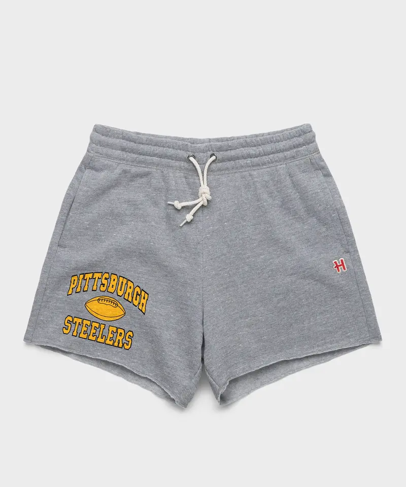 Women's Pittsburgh Steelers Gridiron Sweat Shorts 1