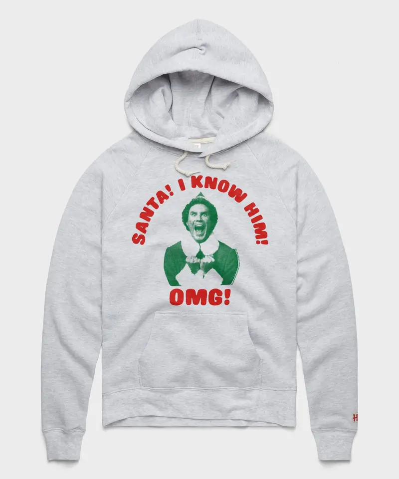 Women's Santa! I Know Him! Omg! Hoodie 1