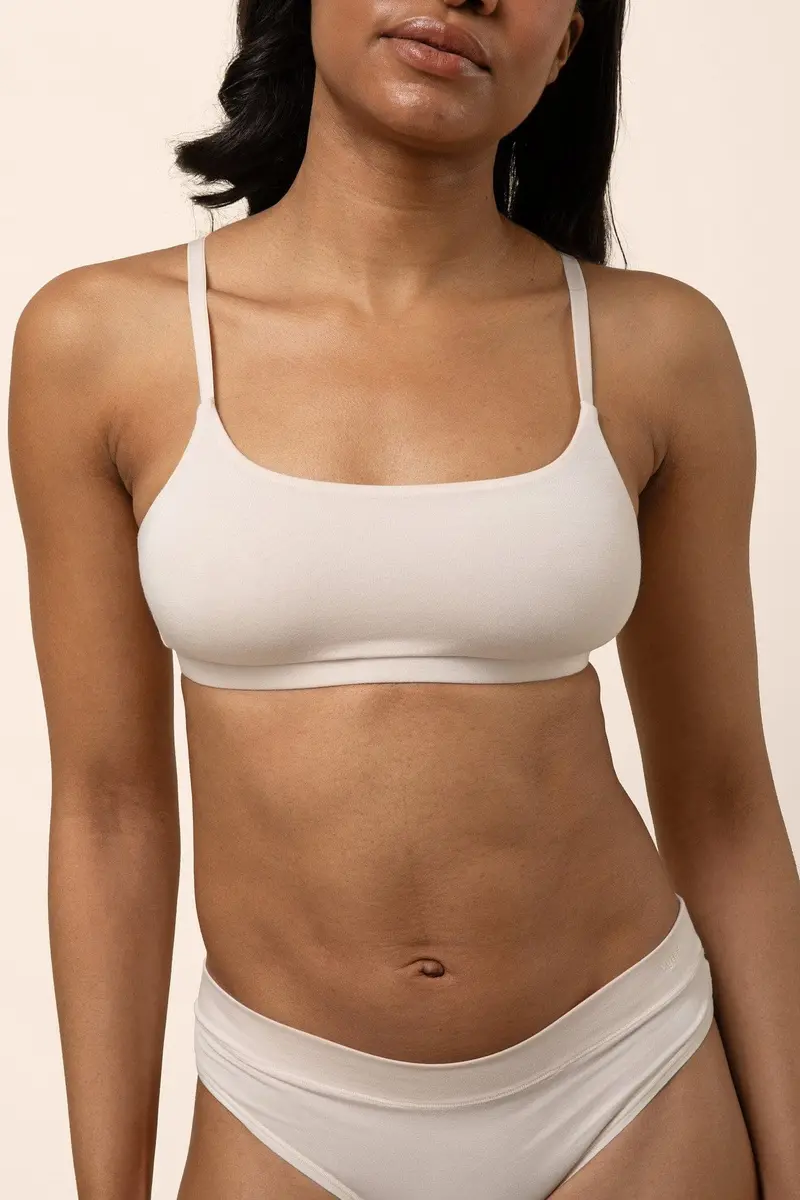 Women's Scoop Neck Bralette In Blonde 1