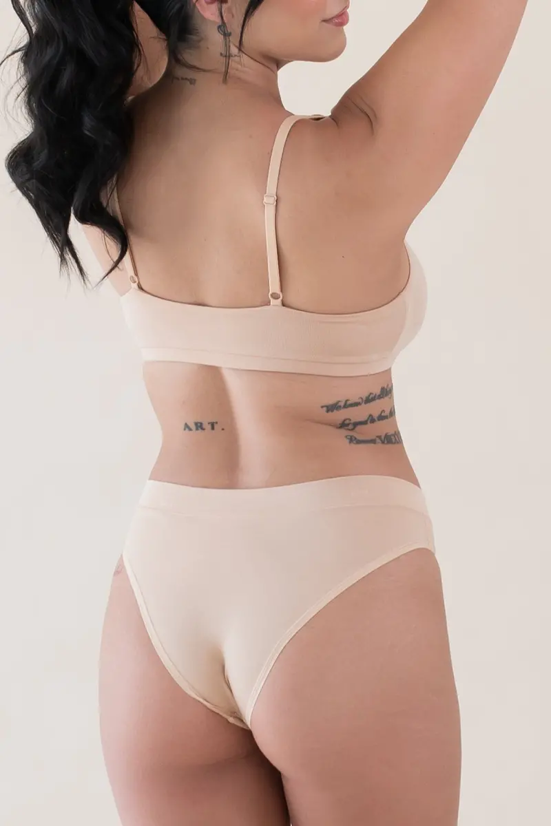 Women's Scoop Neck Bralette In Chai 3