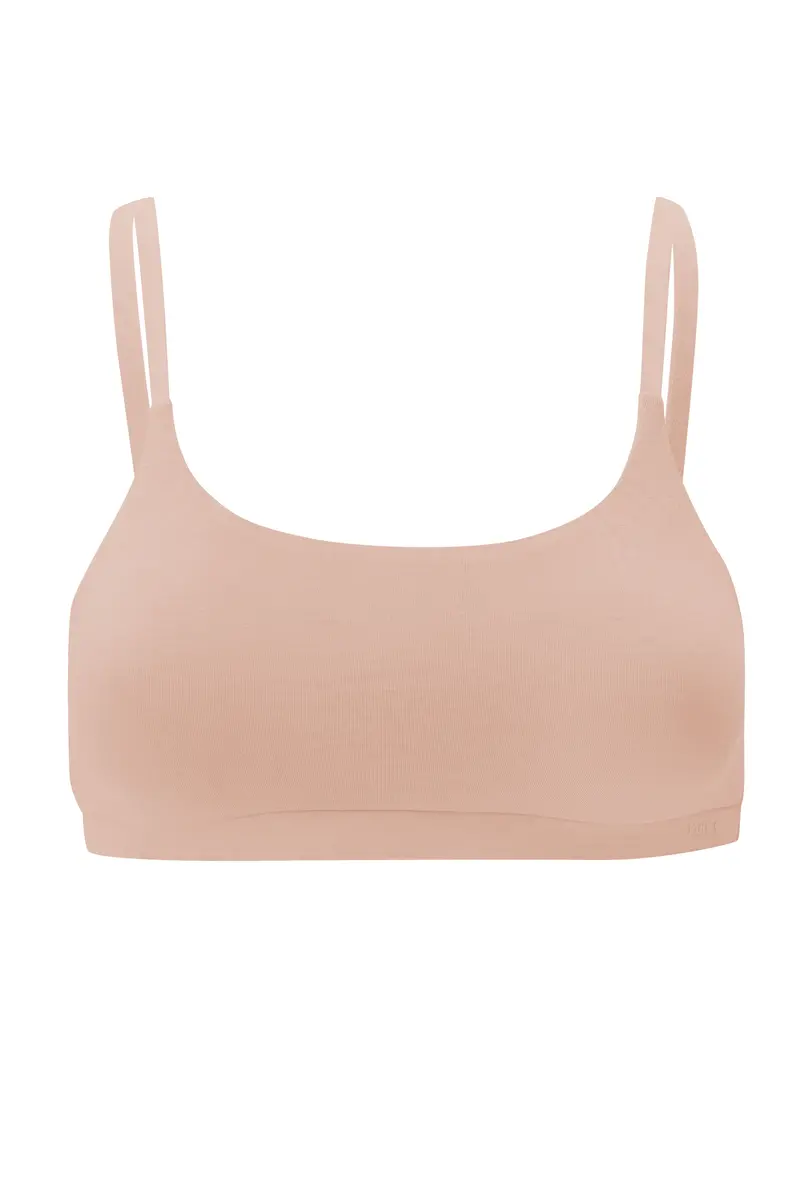 Women's Scoop Neck Bralette In Chai 4