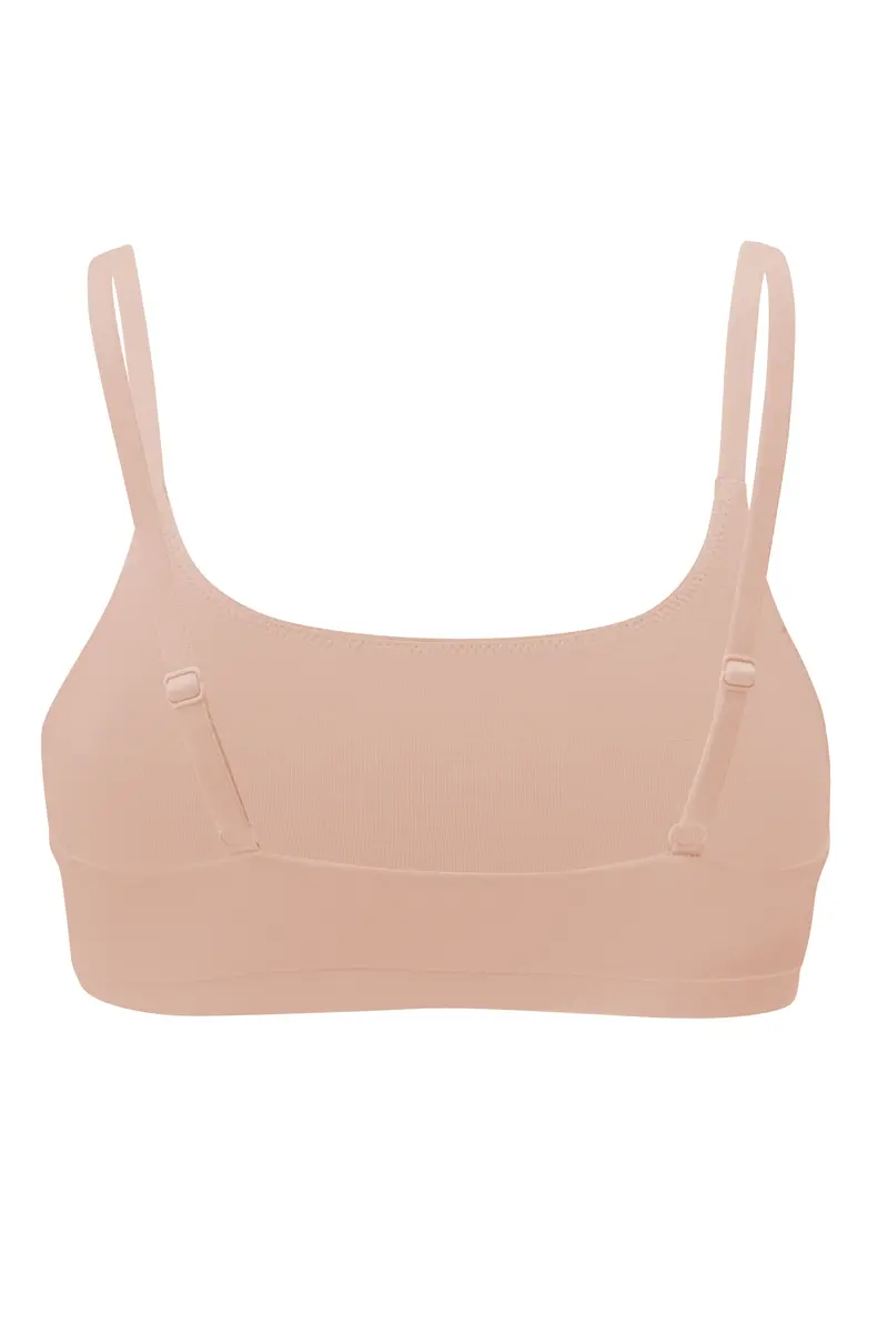 Women's Scoop Neck Bralette In Chai 5