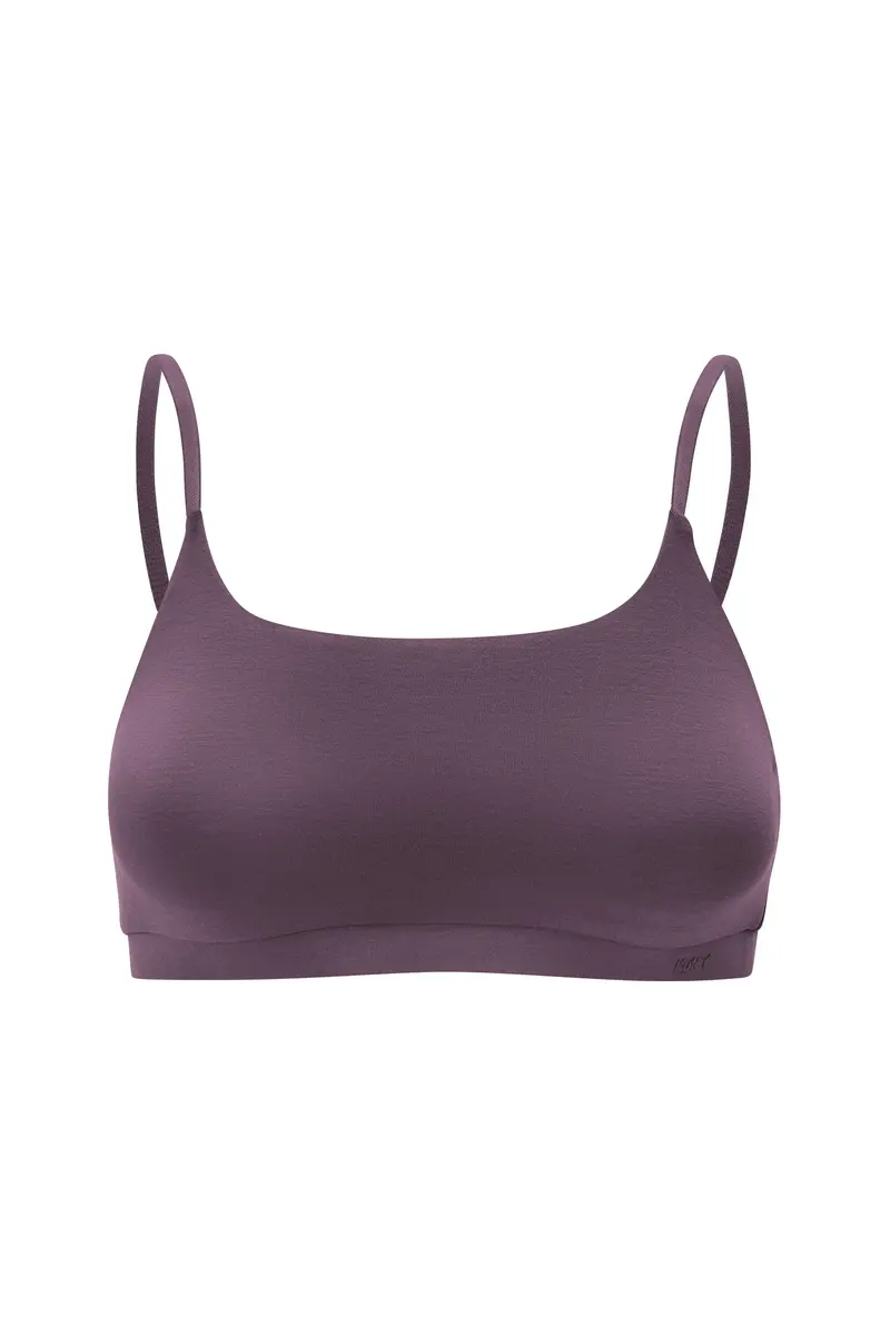 Women's Scoop Neck Bralette In Currant 4