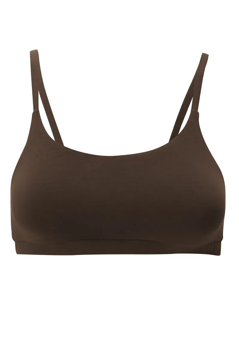 Women's Scoop Neck Bralette In Toffee 5