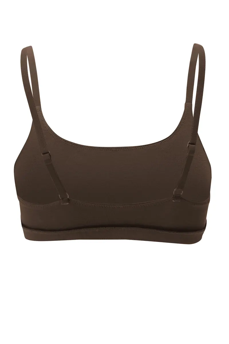 Women's Scoop Neck Bralette In Toffee 6