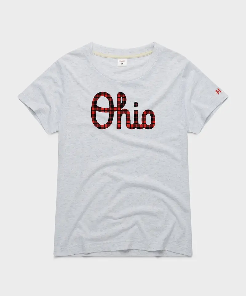 Women's Script Ohio Plaid 1