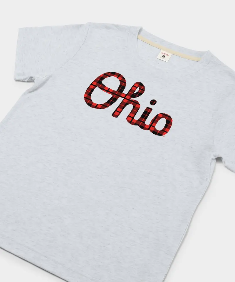 Women's Script Ohio Plaid 2