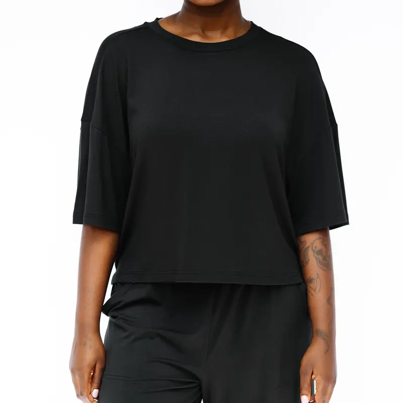 Women's Short Sleeve Tee In Midnight 1