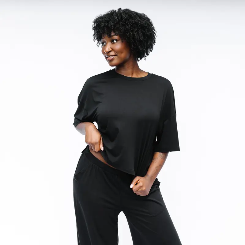 Women's Short Sleeve Tee In Midnight 3