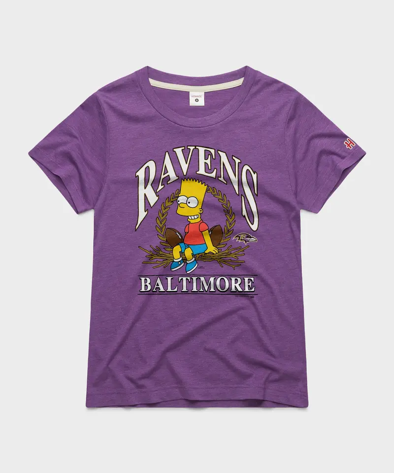 Women's The Simpsons Bart X Baltimore Ravens 1