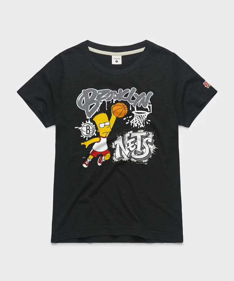 Women's The Simpsons Bart X Brooklyn Nets 1