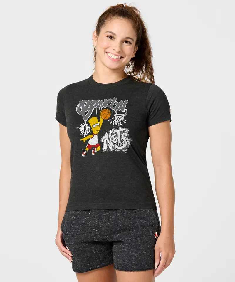 Women's The Simpsons Bart X Brooklyn Nets 3