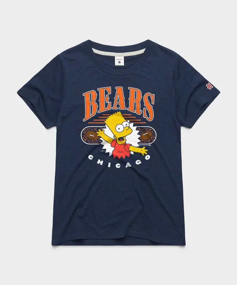 Women's The Simpsons Bart X Chicago Bears 1