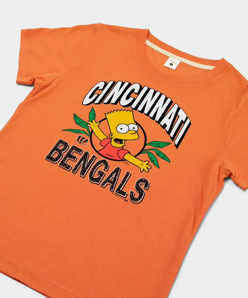 Women's The Simpsons Bart X Cincinnati Bengals Jungle 2