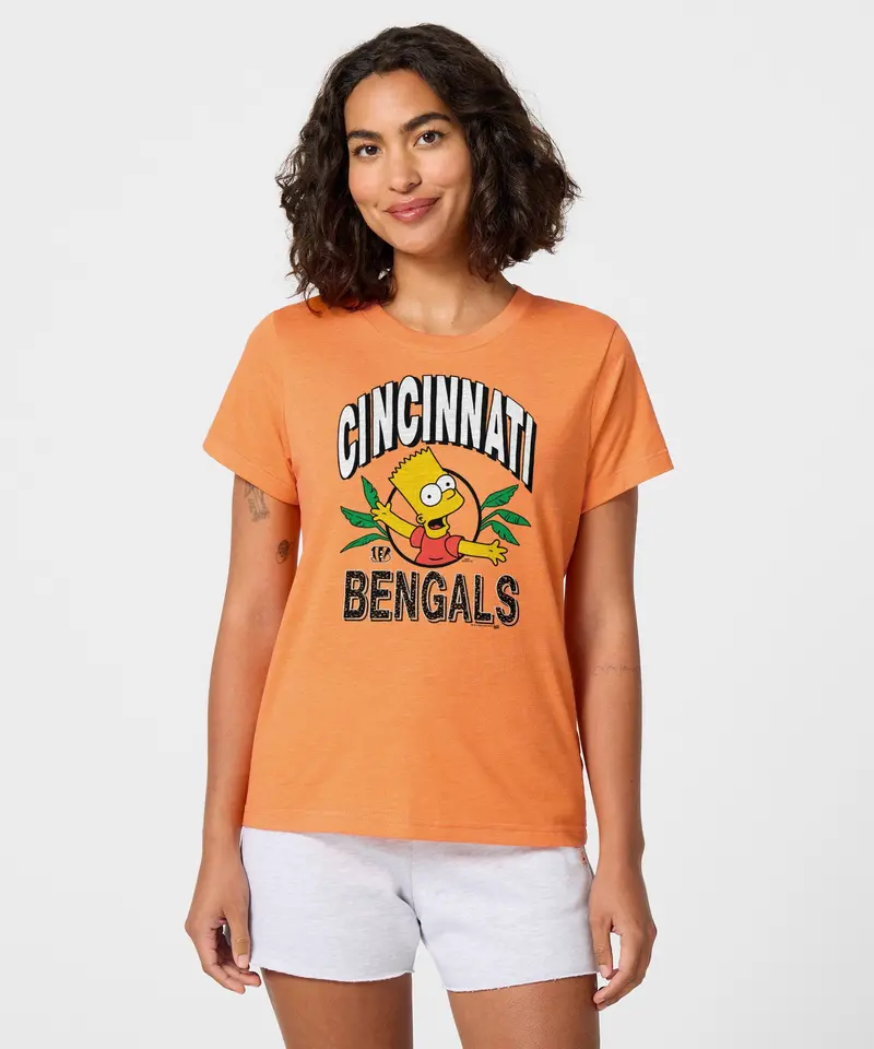 Women's The Simpsons Bart X Cincinnati Bengals Jungle 3