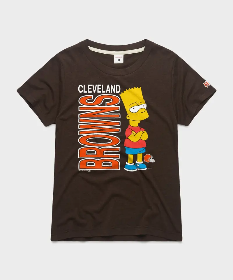Women's The Simpsons Bart X Cleveland Browns 1