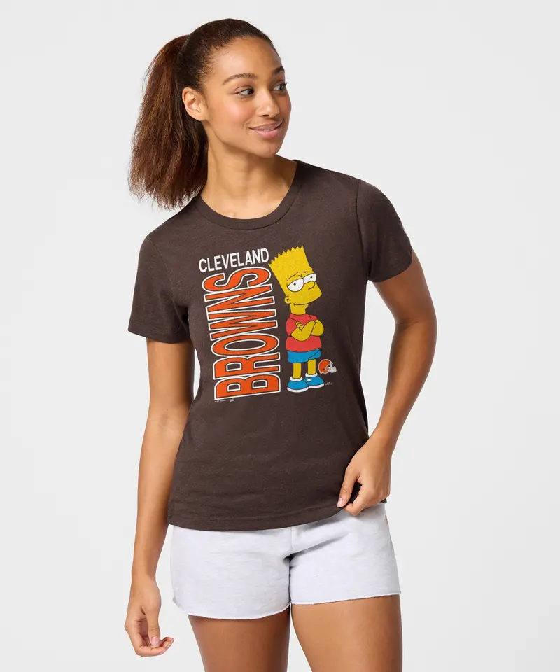 Women's The Simpsons Bart X Cleveland Browns 3