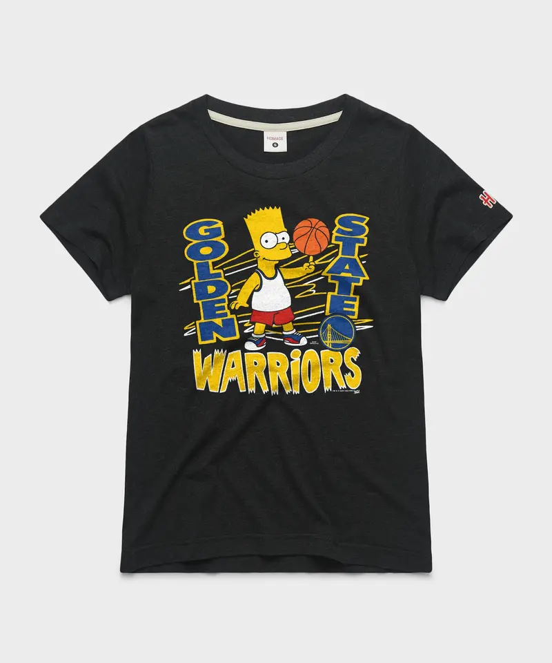 Women's The Simpsons Bart X Golden State Warriors 1
