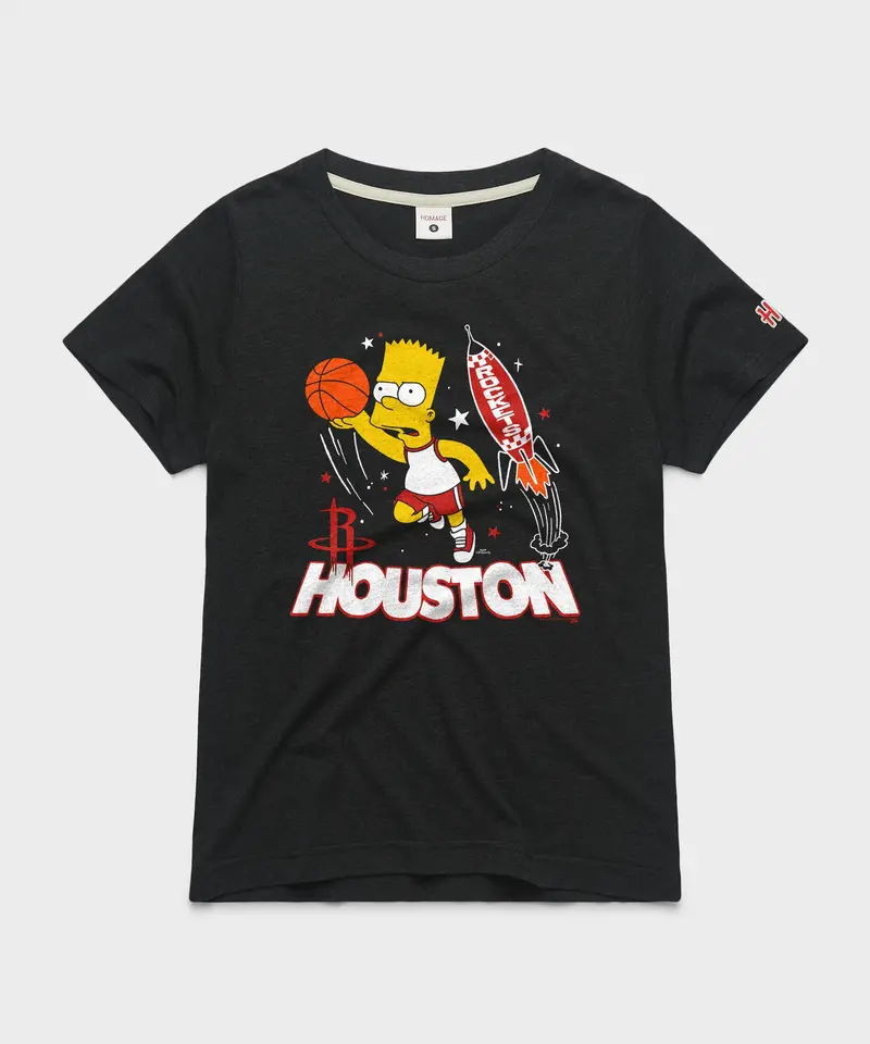 Women's The Simpsons Bart X Houston Rockets 1