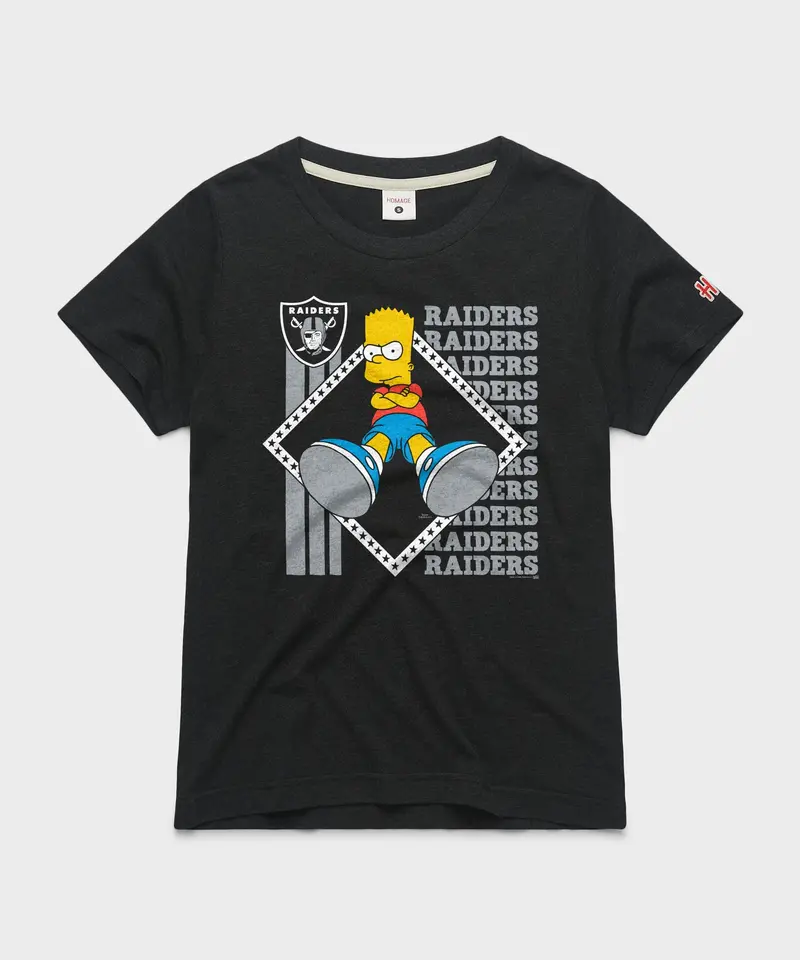 Women's The Simpsons Bart X Las Vegas Raiders 1