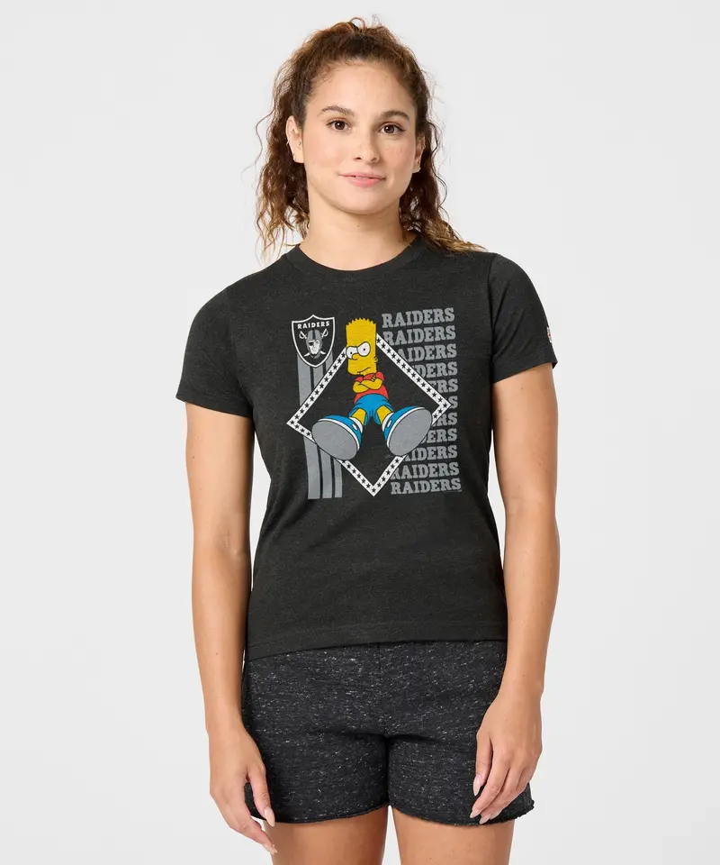 Women's The Simpsons Bart X Las Vegas Raiders 3