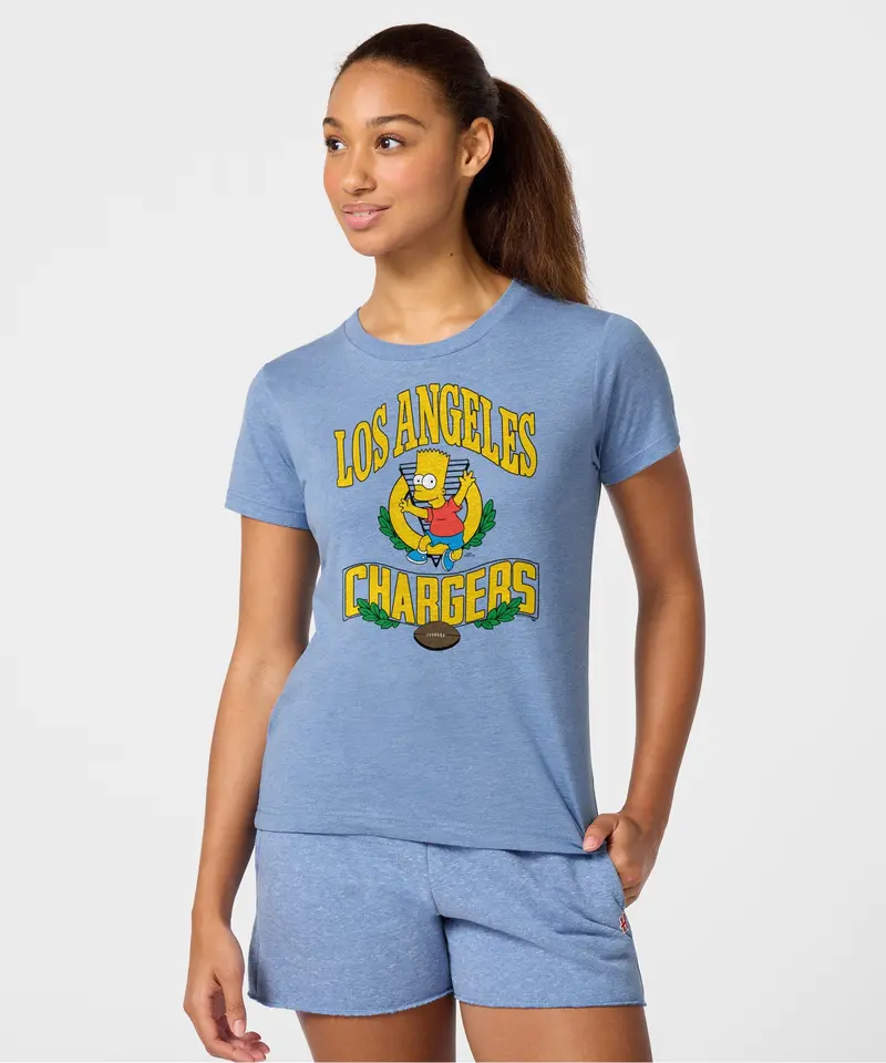 Women's The Simpsons Bart X Los Angeles Chargers 3