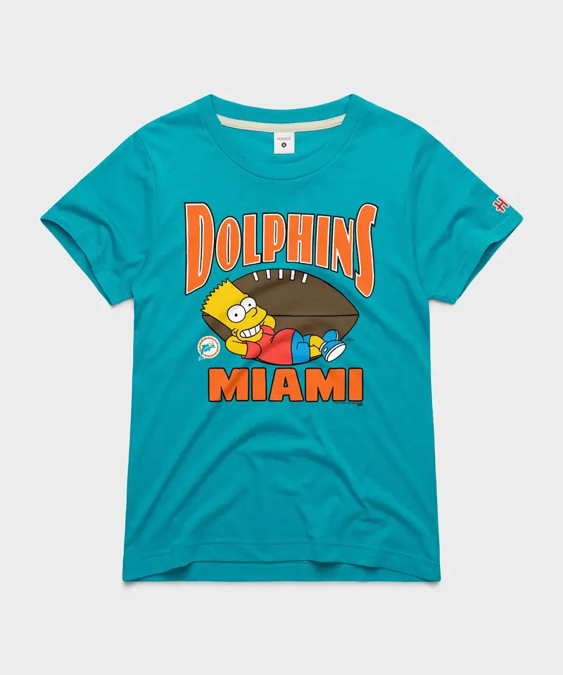Women's The Simpsons Bart X Miami Dolphins 1