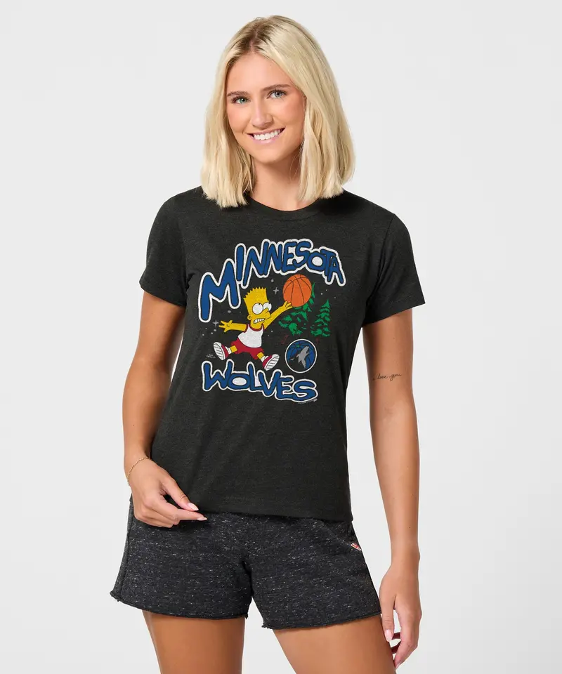 Women's The Simpsons Bart X Minnesota Timberwolves 3