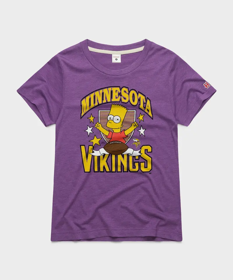 Women's The Simpsons Bart X Minnesota Vikings 1