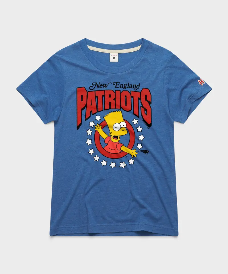 Women's The Simpsons Bart X New England Patriots 1