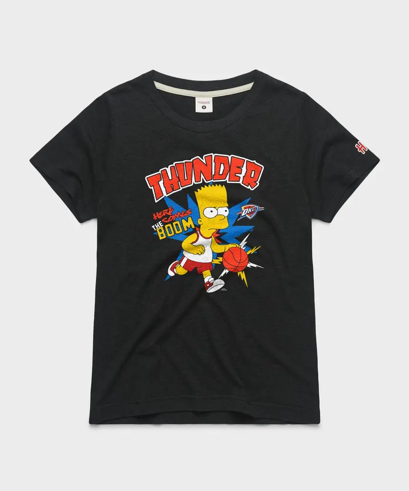 Women's The Simpsons Bart X Oklahoma City Thunder 1