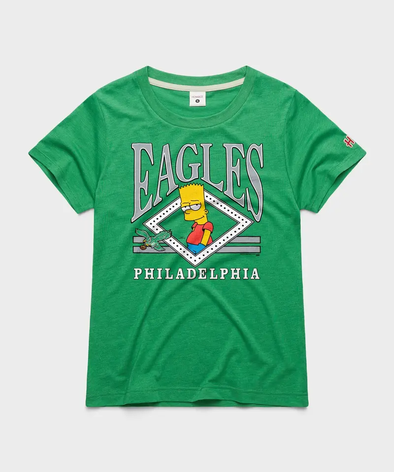 Women's The Simpsons Bart X Philadelphia Eagles 1